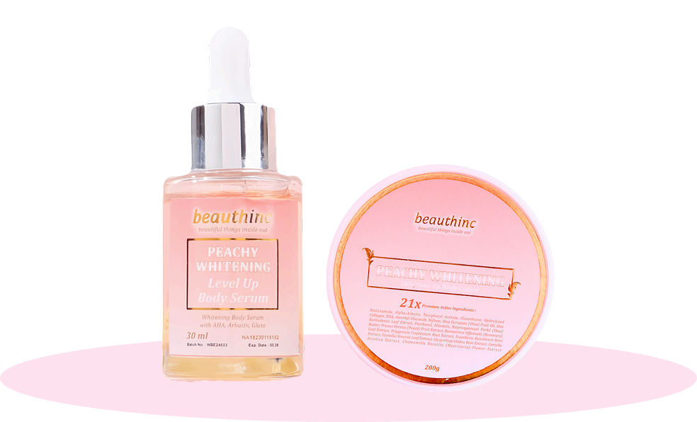 Basic Whitening Package (Peachy Whitening Body Lotion + Peachy Whitening Level Up Body Serum)